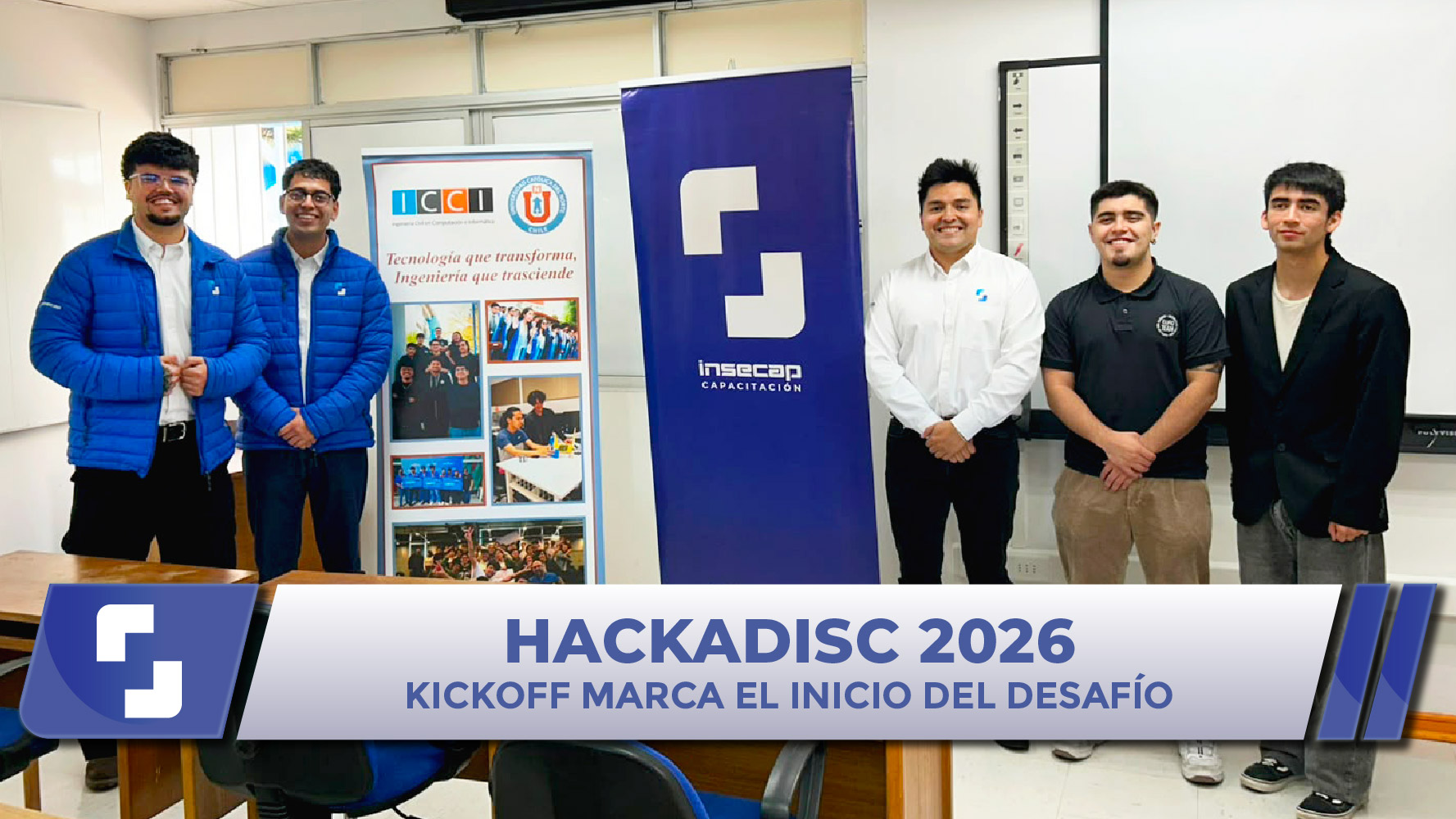 INSECAP participa en HackaDISC 2026 con desafío de análisis predictivo para estudiantes de la UCN